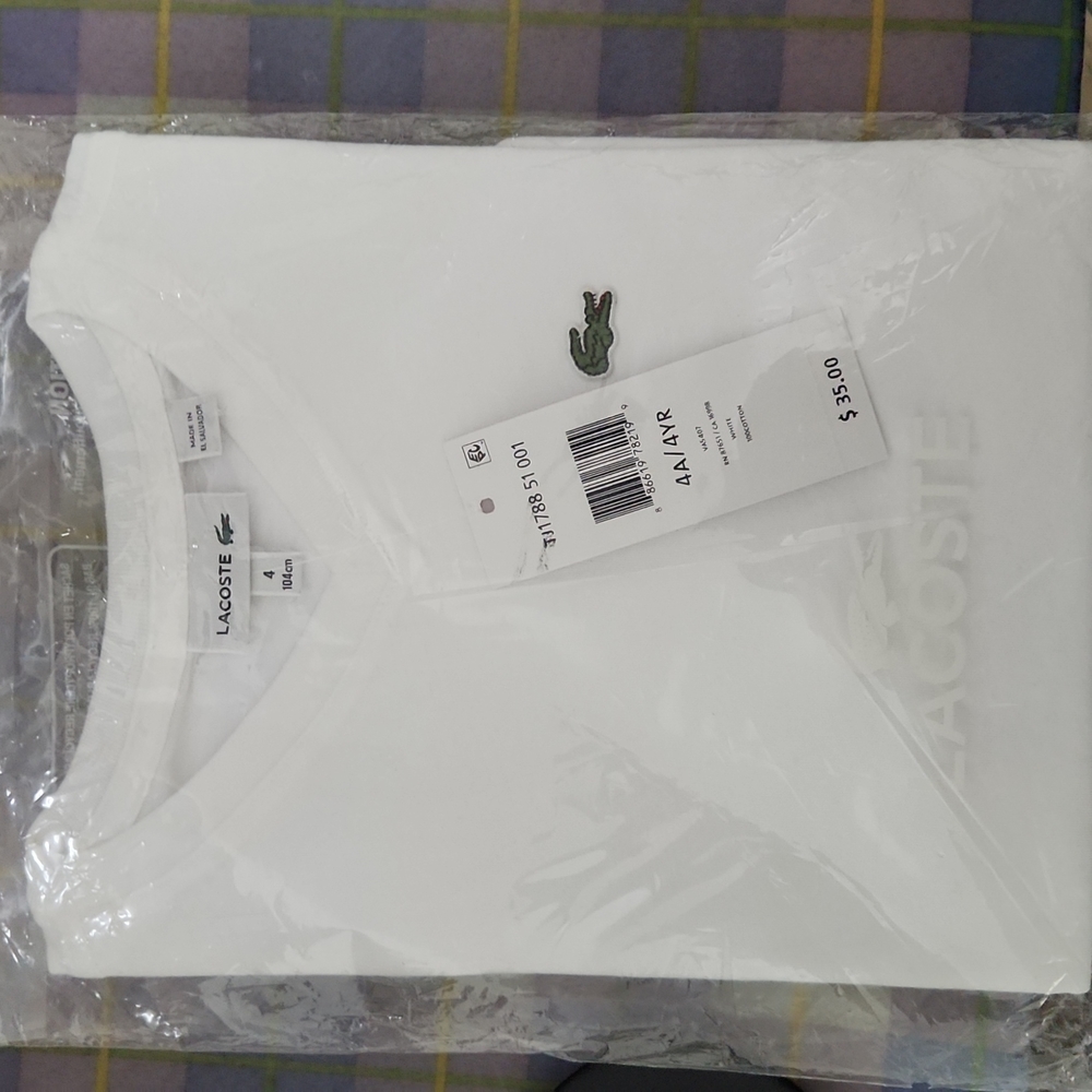 Lacoste Boys' V-Neck Cotton T-Shirt